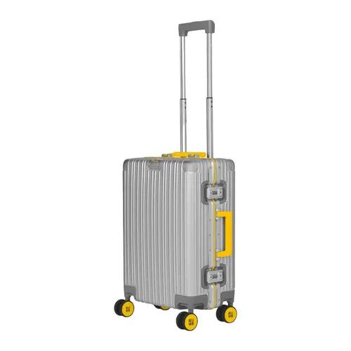 EUME Aluminium Cabin Luggage 20 Inch Trolley Bags For Travel (Aluminium Silver)