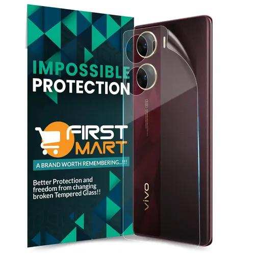 FIRST MART Screen Protector for Vivo V29e 5G | Back Crystal Clear 4 Layer Nano Fiber Unbreakable Membrane Protection, Case Friendly Full Edge to Edge Screen Coverage & Installation Kit