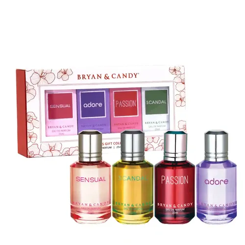 Bryan & Candy: Long-Lasting Women's Perfume Collection - (EDP) Set of 4 (25ml each), Curated For the Woman of Today | Gift Set For Women