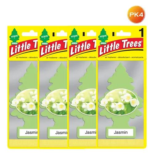 LITTLE TREES Car Freshener - Jasmin (Pack of 4)