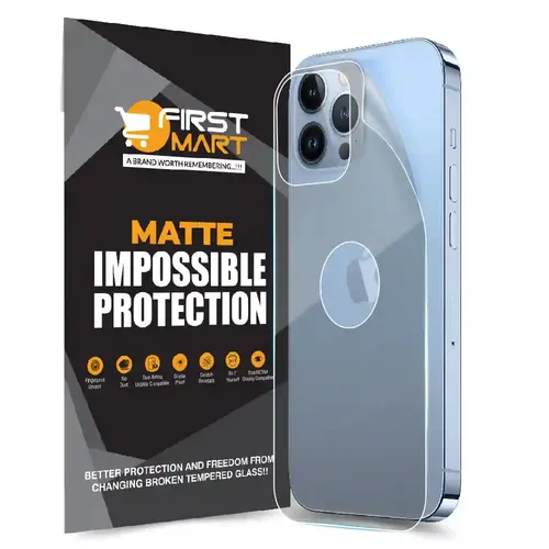 FIRST MART Screen Protector for iPhone 13 Pro Max - Edge to Edge Back 4 Layer Ultra Thin Unbreakable Membrane - Case Friendly Screen Coverage & Installation Kit (Matte)