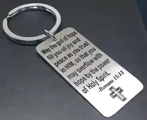 Customized Christmas Keychain with your Personalized Message