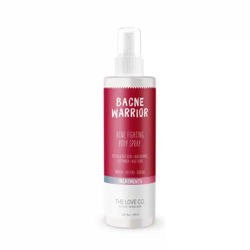 THE LOVE CO. Bacne Warrior Acne Fighting Body Spray - With 02% Salicylic Acid + Niacinamide + Cucumber + Aloe Vera -100ml