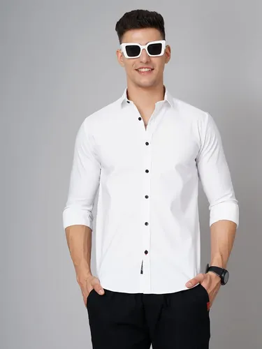 White Delta Solid Shirt - XL (42)