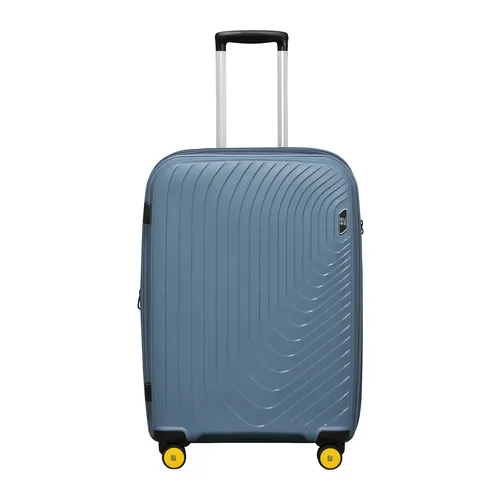 EUME Wanderer Check-In Medium 65 Cm Luggage Trolley Bags For Travel |Polypropylene (Pp) 8 Silentrun Wheels Suitcase ( Ice Blue)