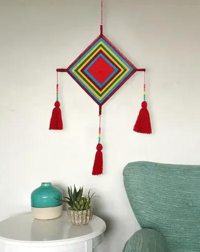 Kite Tassel Wall Hanging - Multicolour