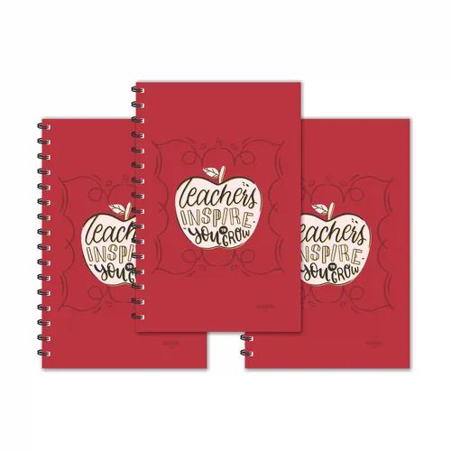 Teachers Inspire You To Grow Designer Ruled Diaries - Pack Of 3