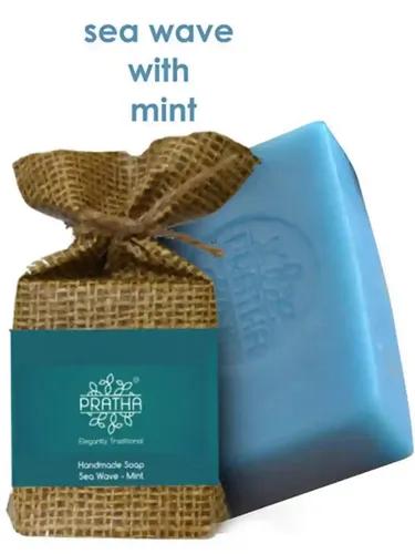 Sea Waves with Mint Cold Process Handmade Soap (Pack of 3)