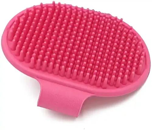 PSK PET MART Pet Massage Rubber Bath Glove for Dogs, Cats, Rabbit, & Hamster | Grooming Shampoo Washing Soothing Bristles Hand Brush Comb - 1 Piece (Soothing Glove)