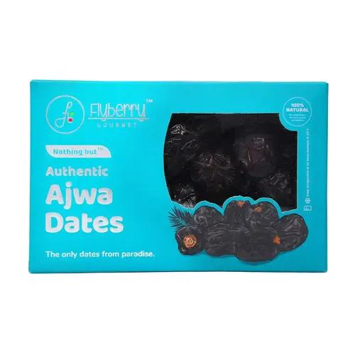 Flyberry Gourmet Ajwa Dates (Khajoor/Khajur) 200g | 100% Natural | Rich in Calcium, Iron and Potassium | Instant Energy