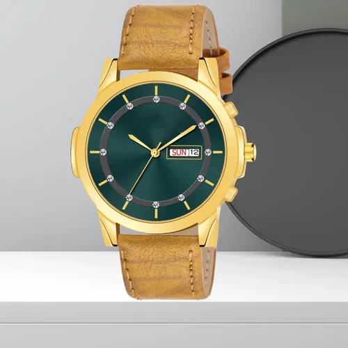 Luxury Green Dial Men Day & Date Watch