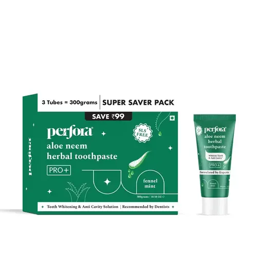 PERFORA Awake Toothpaste - 300g (3x 100g) | Active Freshness Cavity Prevention | Vitamin Enriched SLS & Fluoride Free Tooth Paste |N-Ha For Teeth Remineralisation |Healthy Gums & Oral Care