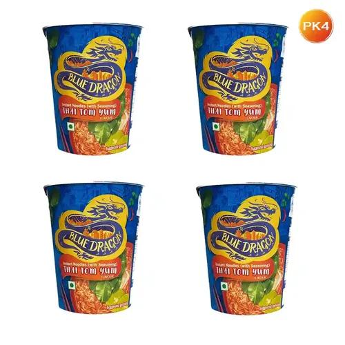 Blue Dragon Instant Cup Noodle Thai Tom Yum 63 gms (Pack of 4)