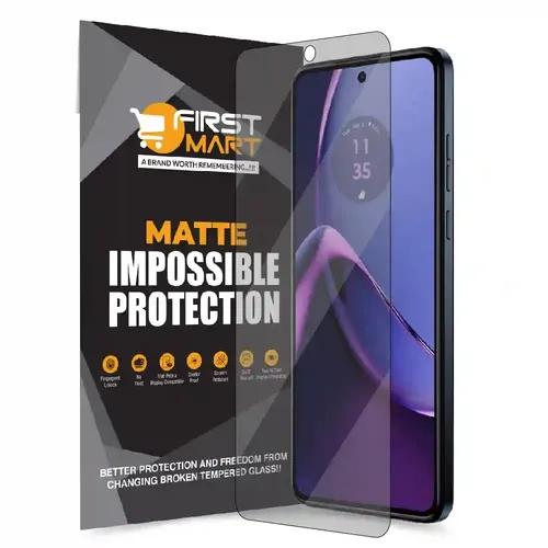 FIRST MART Screen Protector for Motorola G84 5G,Moto G54 5G - Impossible Fiber Case Friendly Screen Protection & Installation Kit (Matte)