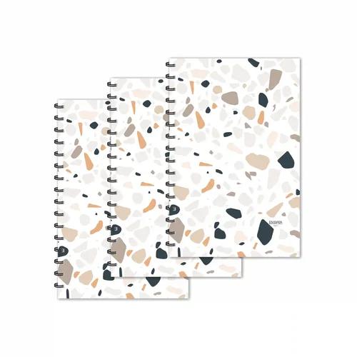 Stones Texture Designer Ruled Diaries - Pack Of 3