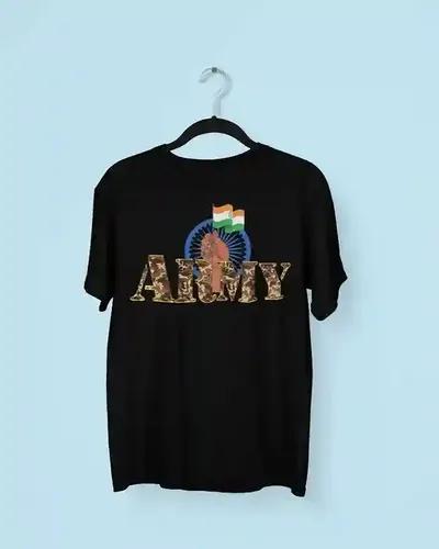 Indian Army Tribute Tee - For Men - Patriotism - S