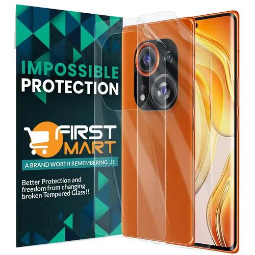 FIRST MART Screen Protector for Tecno Phantom X2 Pro 5G - Front and Back Nanofiber Unbreakable Membrane Case Friendly Full Edge to Edge Screen Coverage & Installation Kit (Crystal Clear)