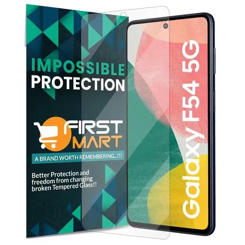 FIRST MART Screen Protector for Samsung Galaxy F54 5G, Samsung M54 - Impossible Fiber Case Friendly Screen Protection & Installation Kit (Crystal Clear)