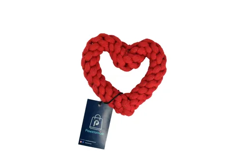 Pawstomize Dog Heart Rope Toy