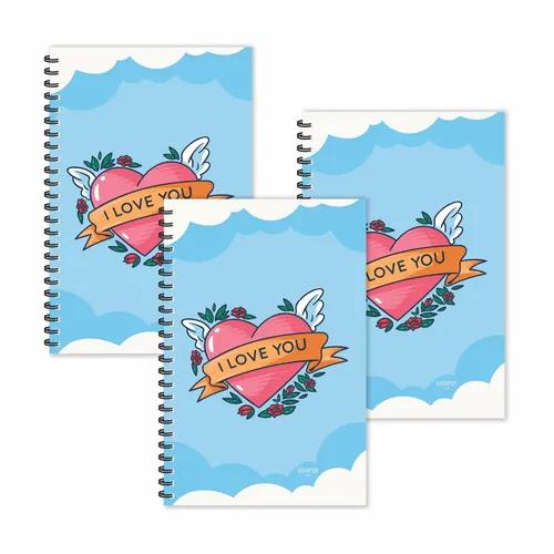 I Love You Ruled Diaries - Pack Of 3