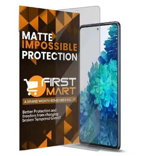 FIRST MART Tempered Glass For Samsung Galaxy S20 FE / S20 FE 5G | Matte Screen Protector Full Flat Screen Coverage for Samsung S20 FE with Easy Installation Kit