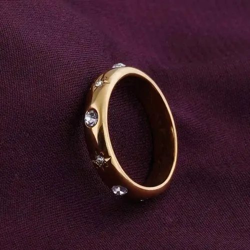 Diamond Studded Ring - Size 8