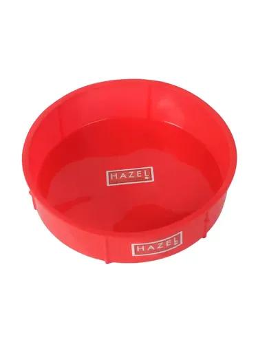 HAZEL Small Silicon Round Cake Mould 15.5 cm, 1 Pc, Red