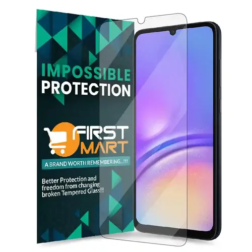 FIRST MART Screen Protector for Samsung Galaxy A05- Impossible Fiber Case Friendly Screen Protection & Installation Kit (Crystal Clear)