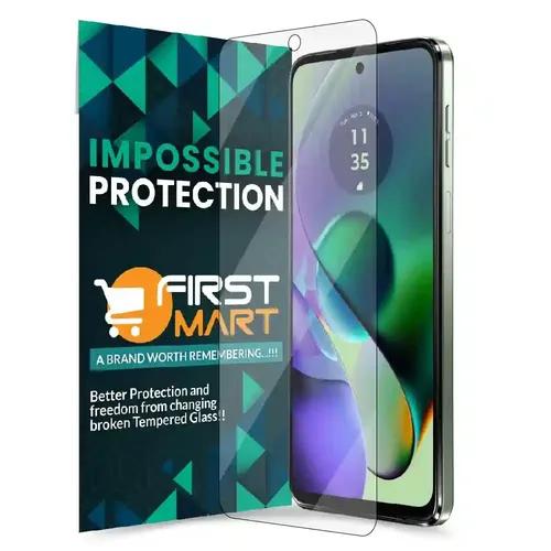 FIRST MART Screen Protector for Motorola G64 5G Impossible Fiber Case Friendly Screen Protection & Installation Kit (Crystal Clear)