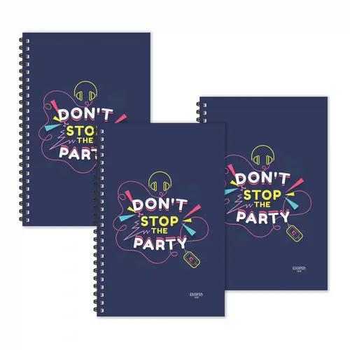 Don't Stop The Party Ruled Diaries - Pack Of 3