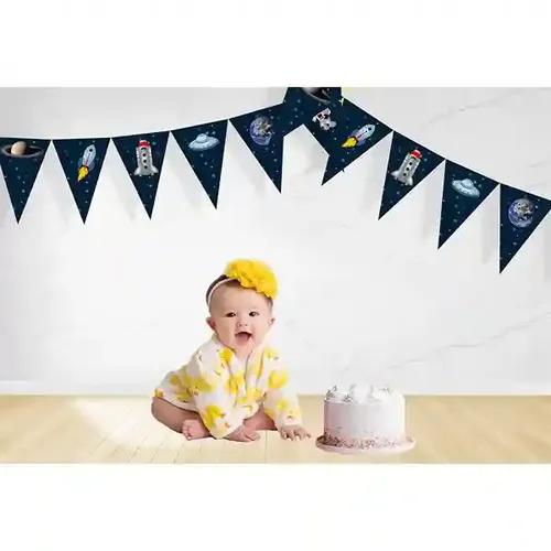 Space Theme Triangle Bunting