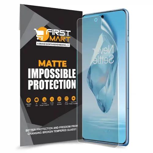 FIRST MART Screen Protector for OnePlus 12R 5G - Nanofiber Unbreakable Membrane Case Friendly Full Edge to Edge Screen Coverage & Installation Kit (Matte)