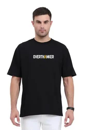 Overthanker - Unisex Oversized T-Shirt - Black - S