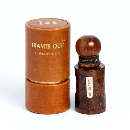 IRAMIR OUD Attar Gold Elixir Fragrance Long Lasting Luxury Perfume Scent For All Occasions, Travel Size Roll On For Women And Men Skin Friendly, 6Ml