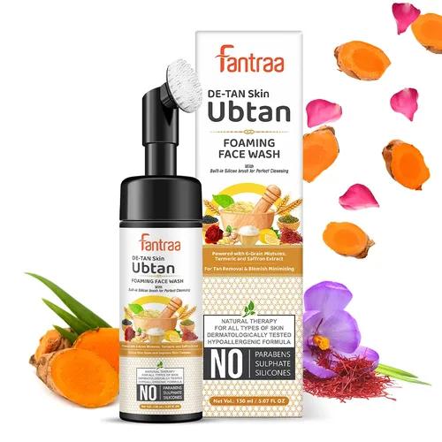 Fantraa Ubtan Foaming Face Wash With Built-In Face Brush, 150Ml