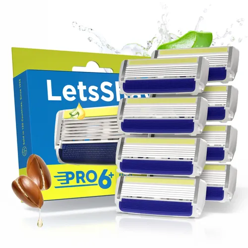 LetsShave Pro 6 Plus Blades For Men Pack Of 8