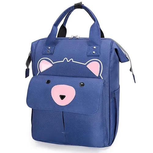 House Of Quirk Baby Diaper/Bag Maternity Backpacks - Dark Blue