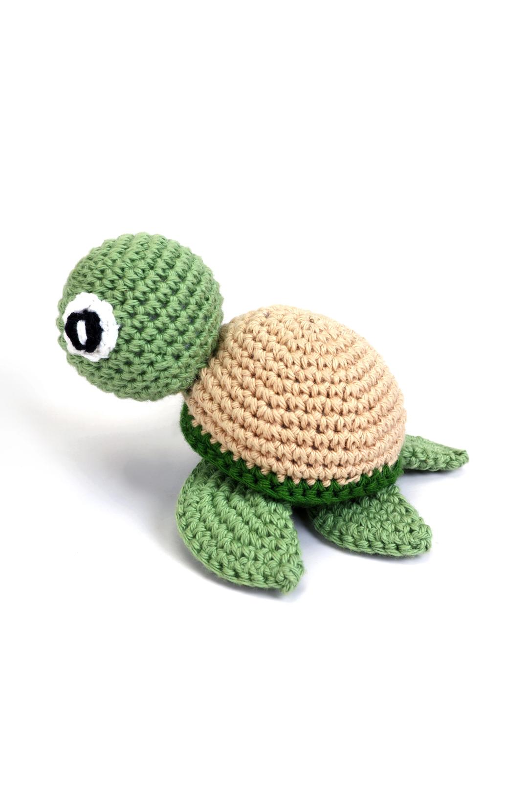 Crochet Handmade Turtle Soft Toys - Green