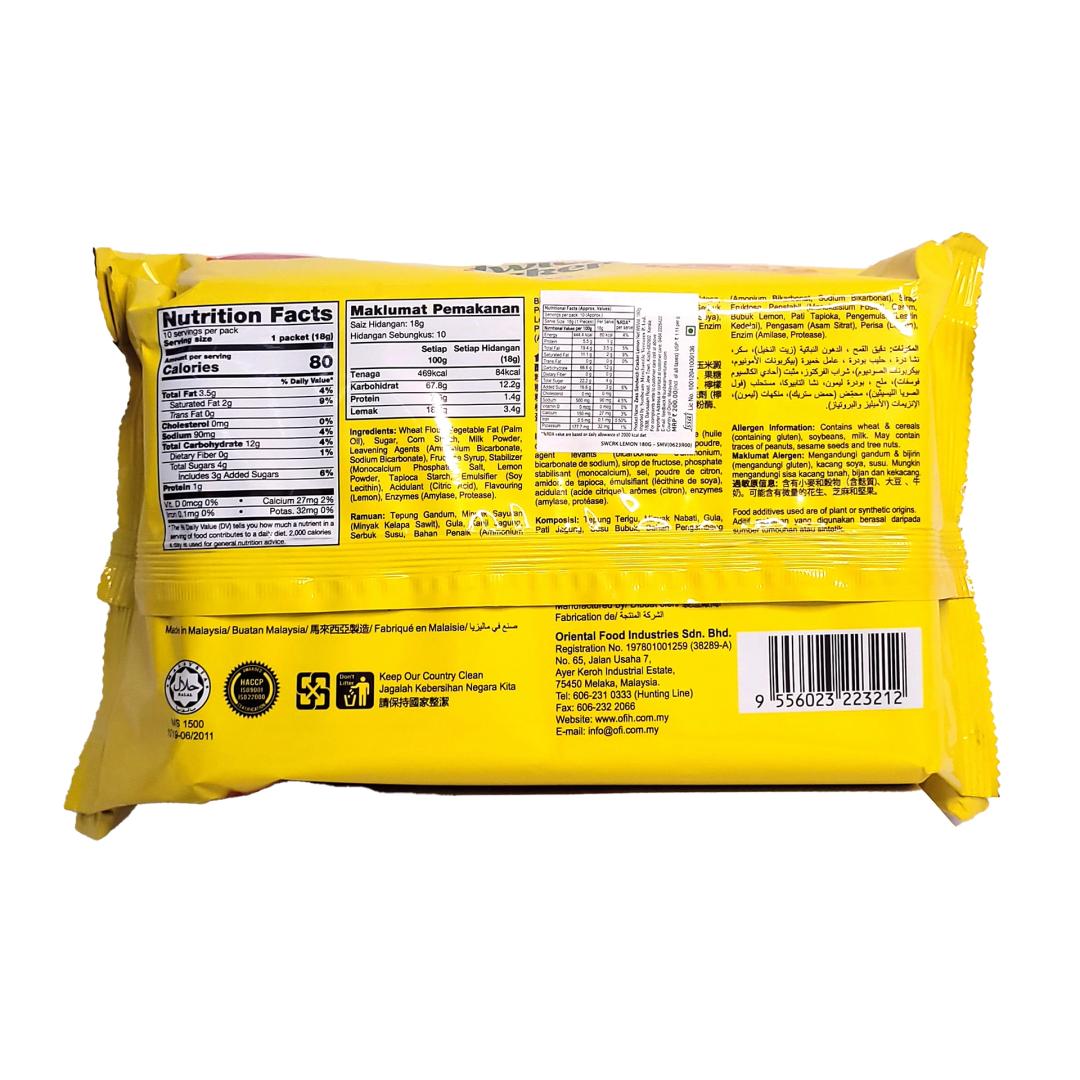 Zess Lemon Sandwich Cracker 180g