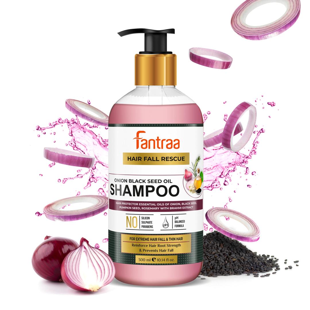 Fantraa Onion Black Seed Oil Shampoo, 300Ml