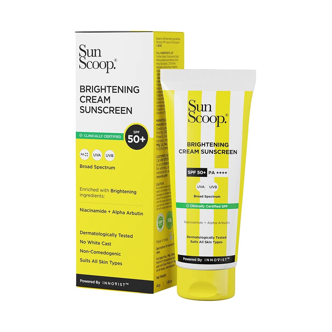 SunScoop SPF Body Lotion | SPF 15 | Enriched with Zinc Oxide + Niacinamide + Vitamin E | No White Cast | Hydrating and Brightening | For All Skin Types | Anti-ageing and Even Skin tone | UVA UVB PA+++ | Unisex | 180g