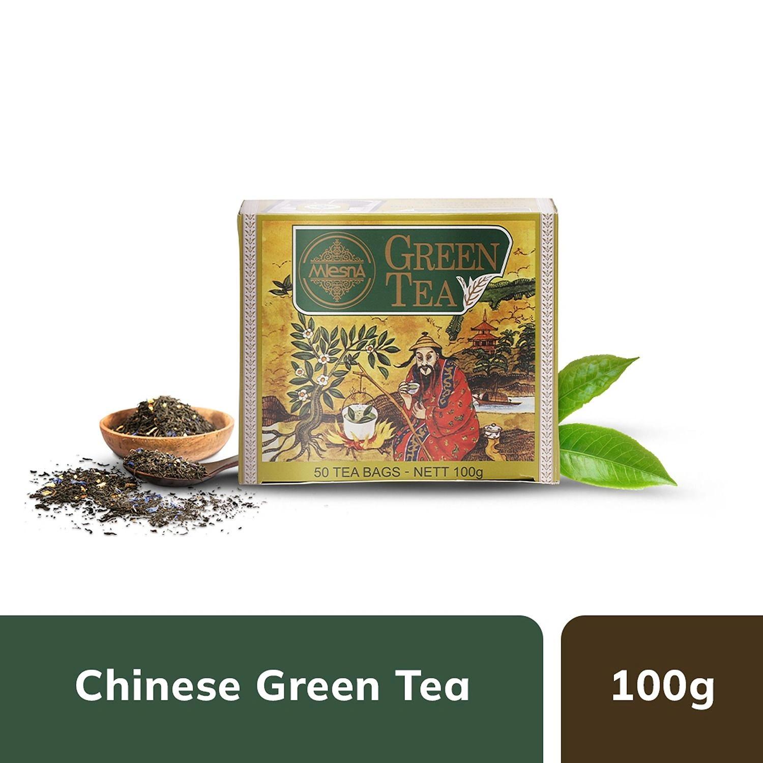 Mlesna Chinese Green Tea Bag 100g (50 x 2g) (Pack of 1)