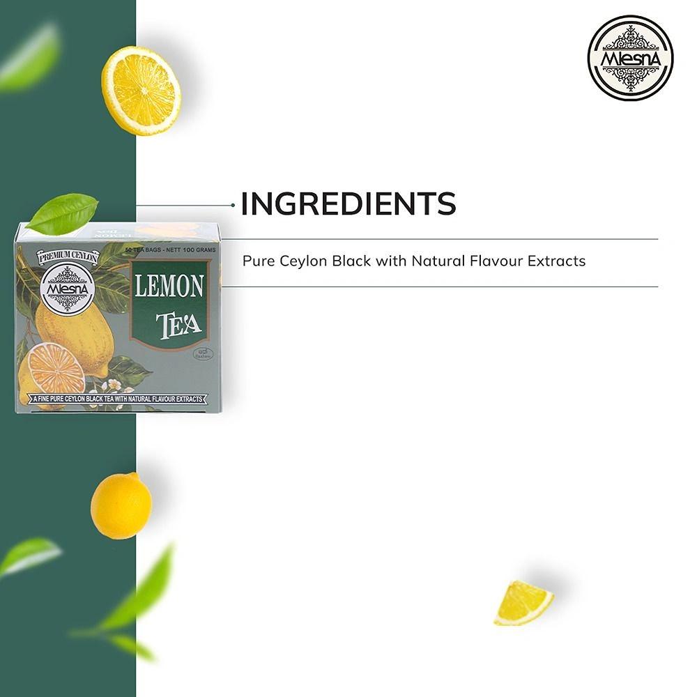 Mlesna Lemon Tea Bag 200g (100g x 2) (Pack of 2) (100g each)