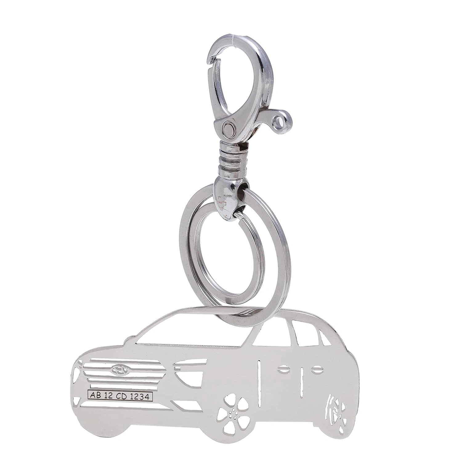 Silver car keychain online