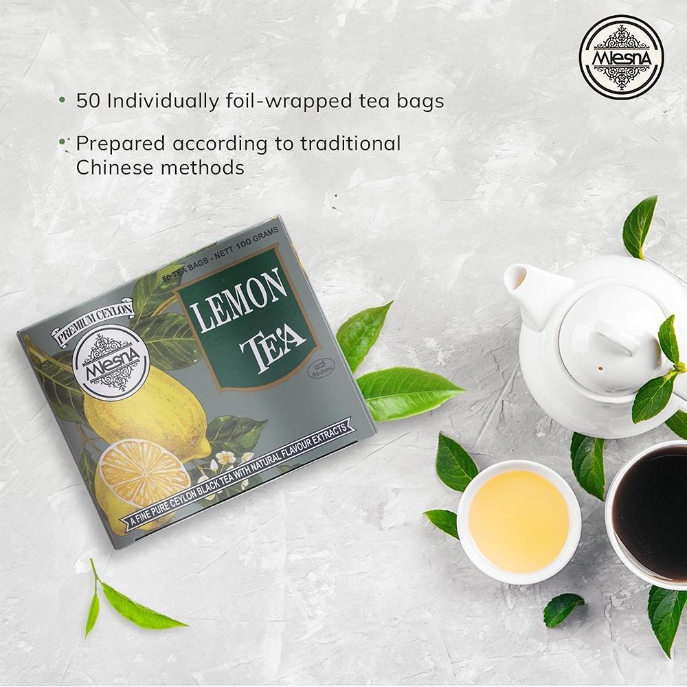 Mlesna Lemon Tea Bag 200g (100g x 2) (Pack of 2) (100g each)