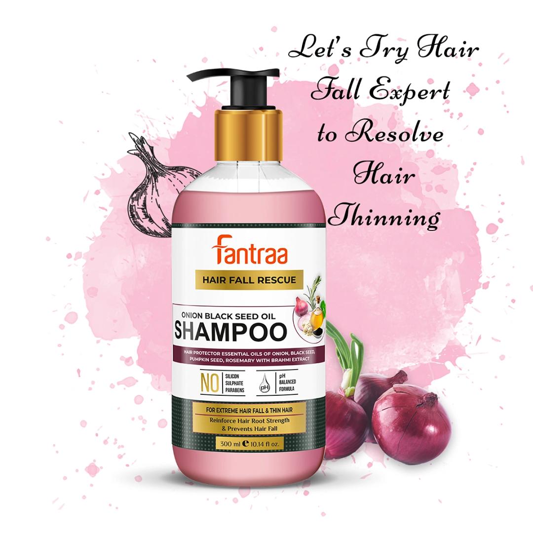 Fantraa Onion Black Seed Oil Shampoo, 300Ml