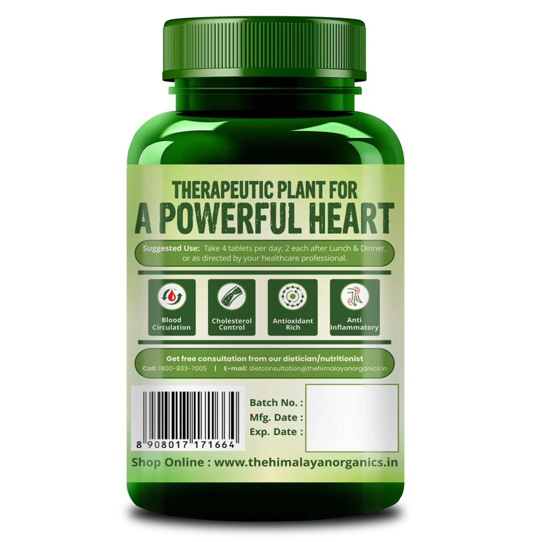 Vlado's Himalayan Organics Arjuna Tablets | Supports Heart Health | Manages Cholesterol Level (120 Tablets)