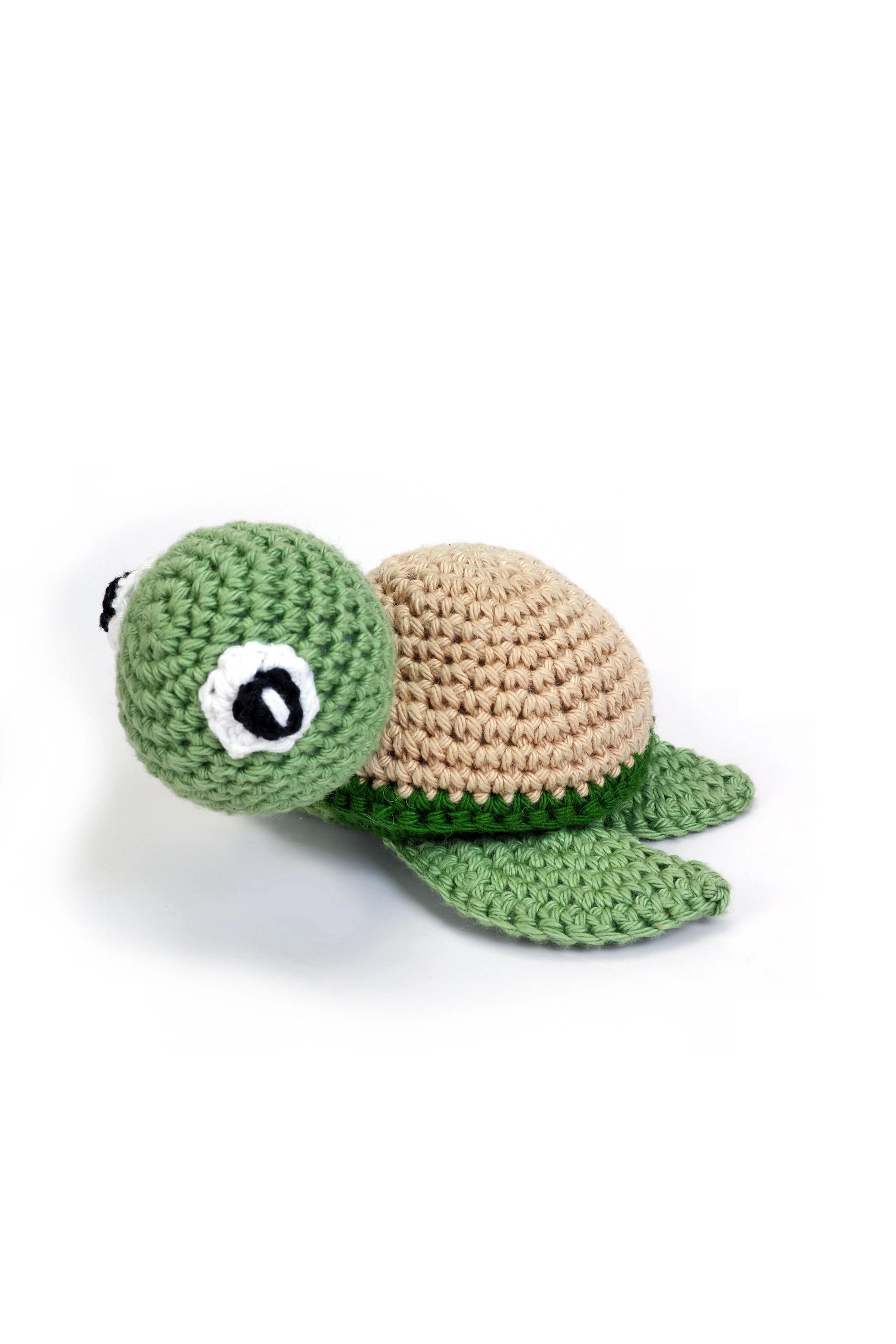 Crochet Handmade Turtle Soft Toys - Green