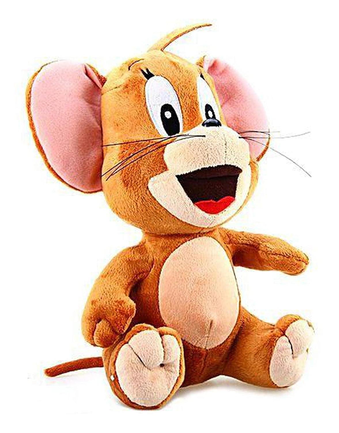 DEARJOY Mouse Soft Toy - Brown, 32 cm