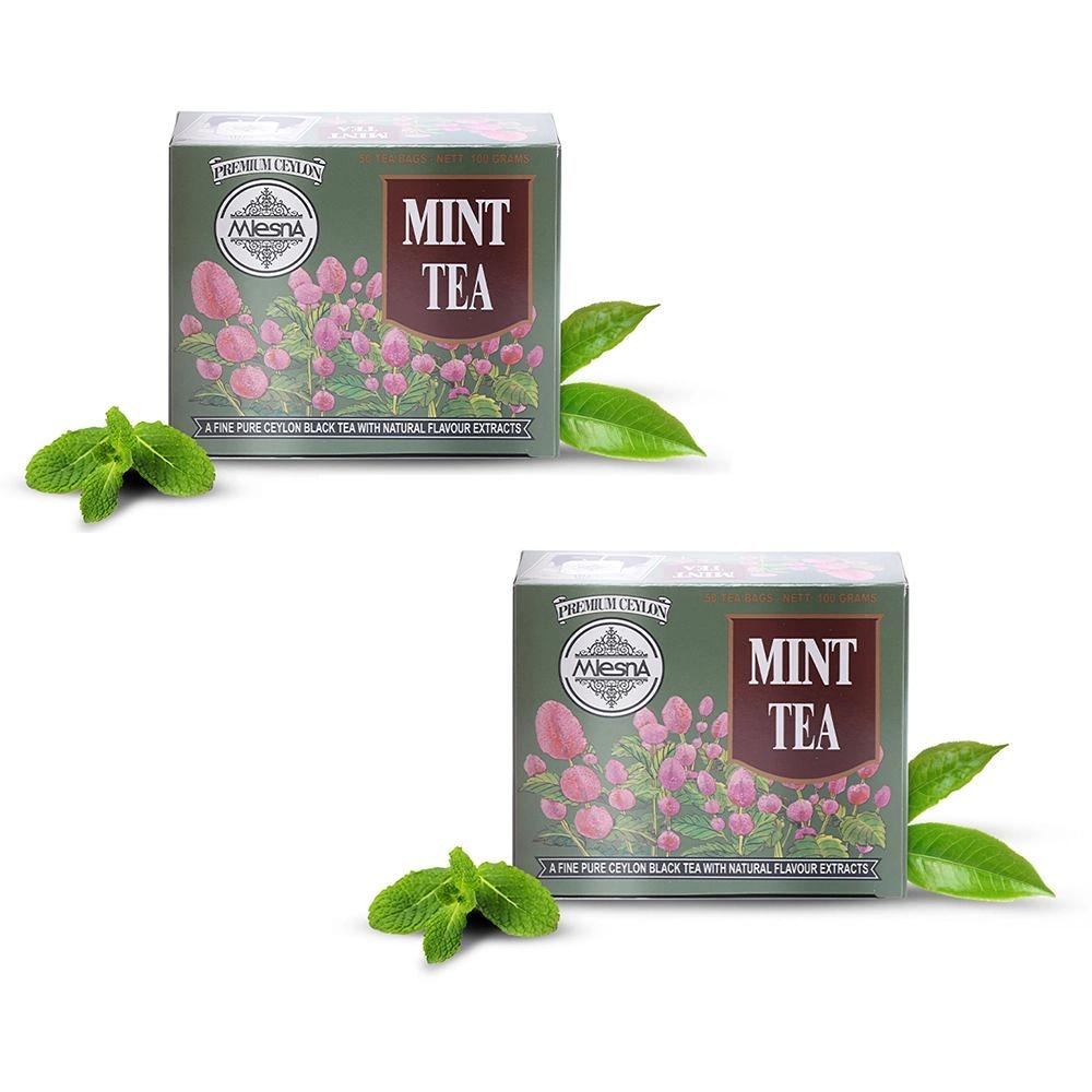 Mlesna Mint Tea Bag 200g (100g x 2) (Pack of 2) (100g each)